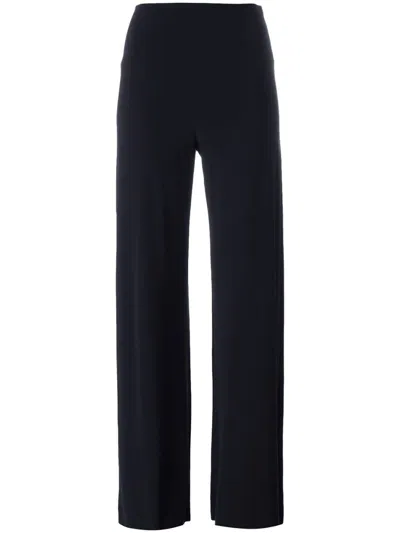 NORMA KAMALI BLUE BLUE STRAIGHT LEG PANTS