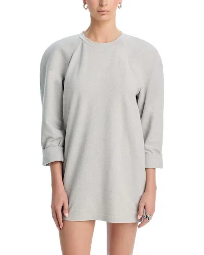 Norma Kamali Bomber 1980s Mini Dress In Gray