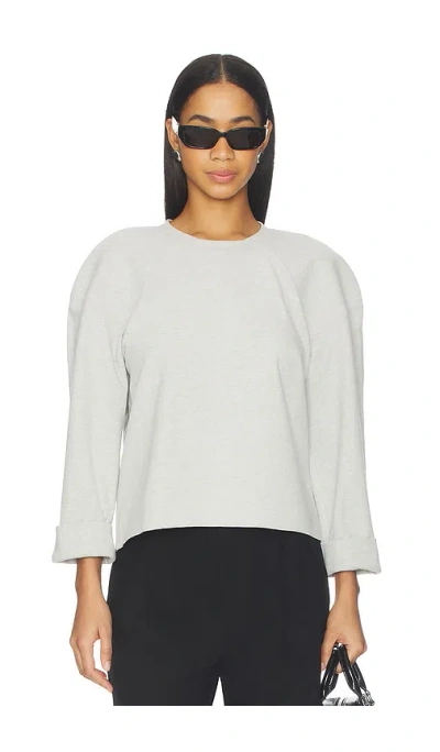 Norma Kamali Bomber 1980s Sweatshirt In Gray