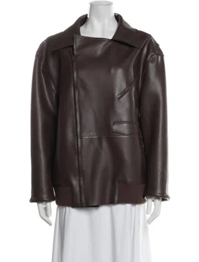 Pre-owned Norma Kamali Bomber Jacket In Brown
