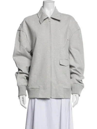 Pre-owned Norma Kamali Bomber Jacket In Grey