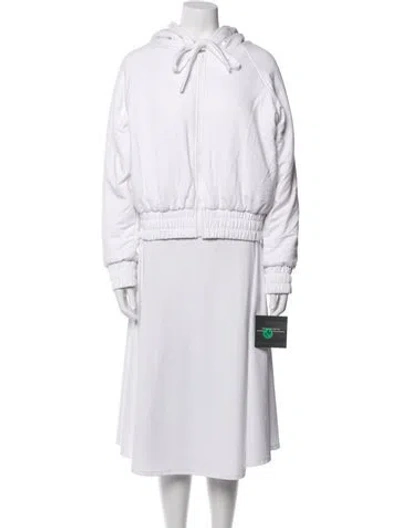 Pre-owned Norma Kamali Bomber Jacket In White