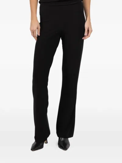 Norma Kamali Boot-cut Trousers In Black