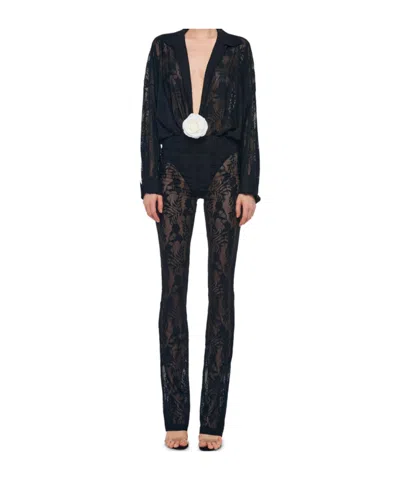 Norma Kamali Bootcut Trousers In Black