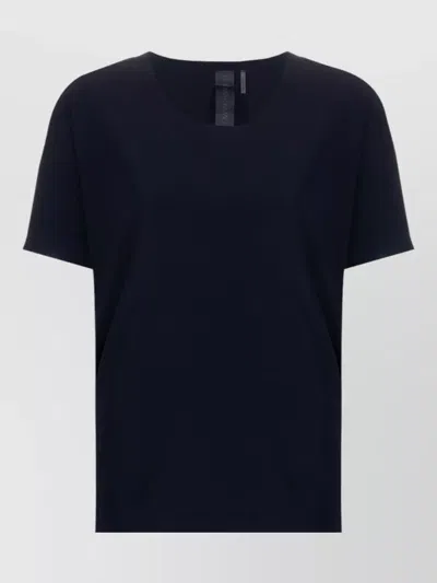 Norma Kamali Boxy Cut Crew Neck Short Sleeve T-shirt In Black