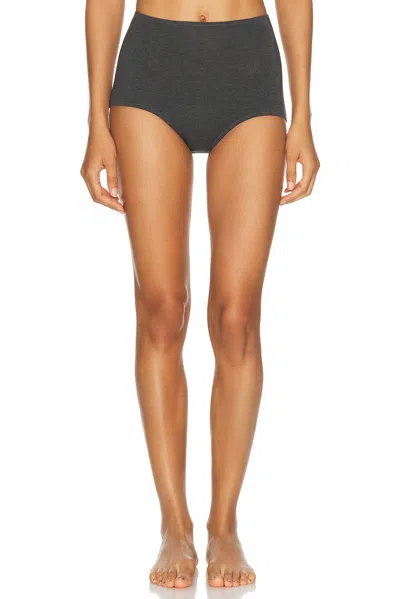Norma Kamali Boy Panty In Dark Grey