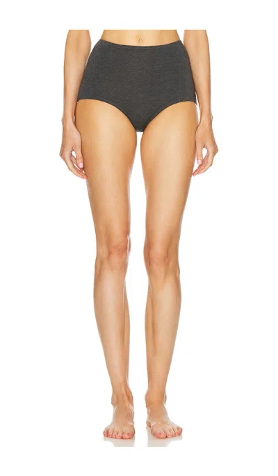 Norma Kamali Boy Panty In Dark Grey