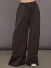 Norma Kamali Boyfriend Elephant Sweatpant In Espresso