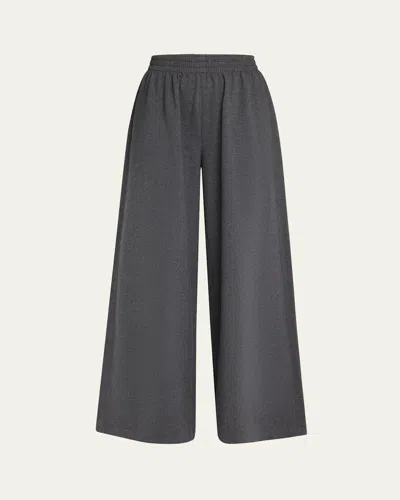 Norma Kamali Boyfriend Elephant Sweatpants In Dark Heather Grey