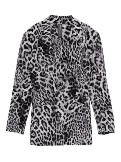NORMA KAMALI BROWN SINGLE-BREASTED JACKET
