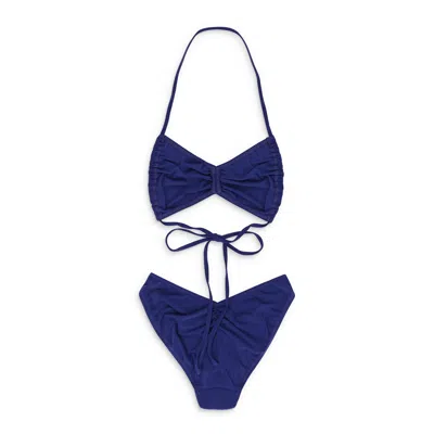 Norma Kamali Butterfly Purple Bikinis
