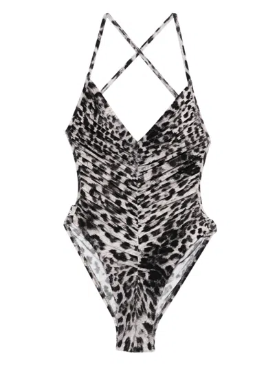 Norma Kamali Butterfly Swimsuit In Black