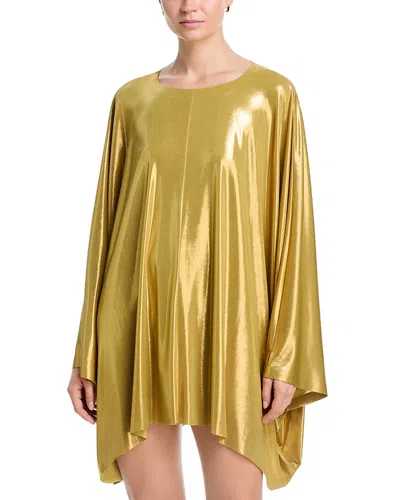 Norma Kamali Caftan Mini Dress Swim Cover-up In Green