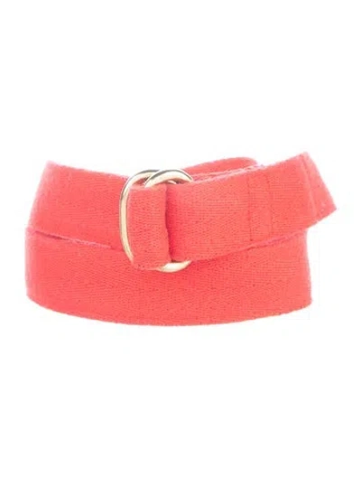 Pre-owned Norma Kamali Canvas Belt In Orange