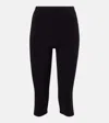 Norma Kamali Capri High-rise Leggings In Black