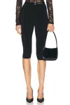 Norma Kamali Capri High-rise Leggings In Black