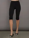 Norma Kamali Capri High-rise Leggings In Black