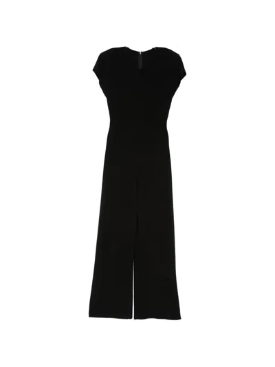 Norma Kamali Cap-sleeves Jumpsuit In Black