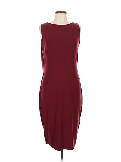 Pre-owned Norma Kamali Casual Dress In Burgundy