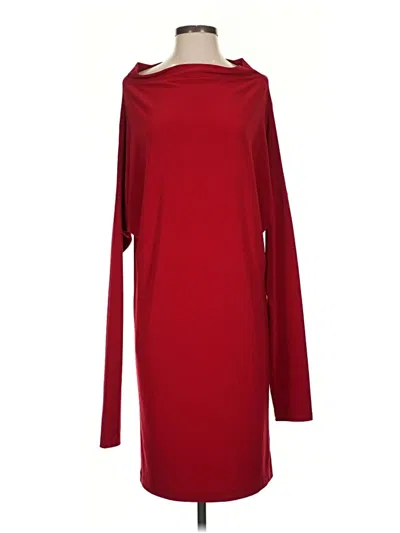 Pre-owned Norma Kamali Casual Dress In Red