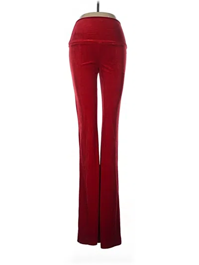 Pre-owned Norma Kamali Casual Pants In Red