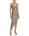 Norma Kamali Cayla Side Draped Gown In Multi