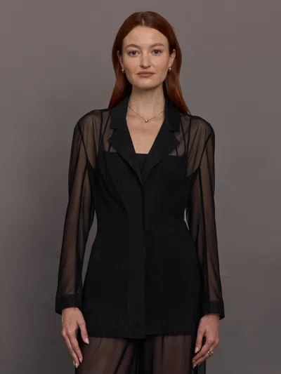 NORMA KAMALI CLASSIC SINGLE BREASTED JACKET