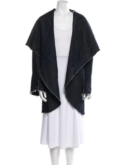 Pre-owned Norma Kamali Coat In Blue