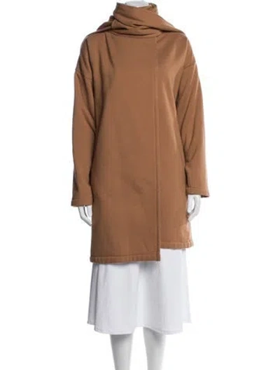 Pre-owned Norma Kamali Coat In Brown