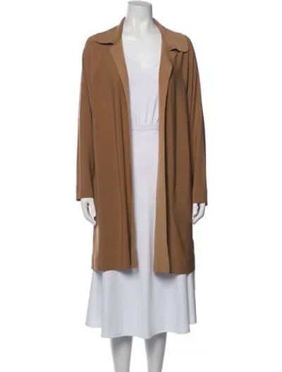 Pre-owned Norma Kamali Coat In Brown