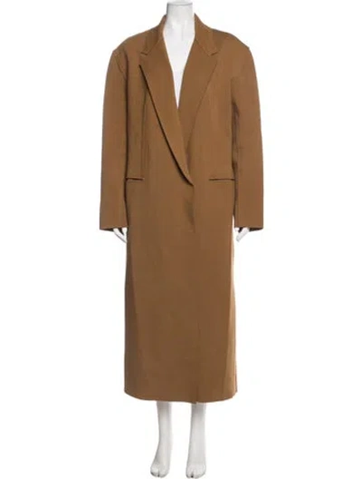 Pre-owned Norma Kamali Coat In Brown