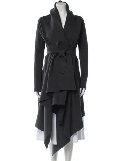 Pre-owned Norma Kamali Coat In Gray