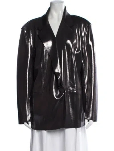 Pre-owned Norma Kamali Coat In Grey