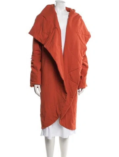 Pre-owned Norma Kamali Coat In Orange