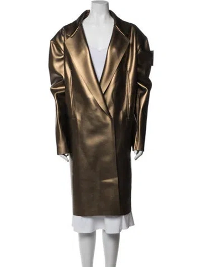 Pre-owned Norma Kamali Coat W/ Tags In Brown