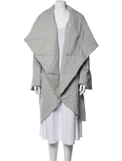 Pre-owned Norma Kamali Coat W/ Tags In Grey