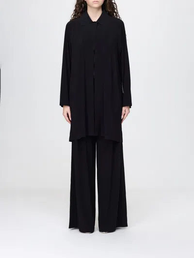 Norma Kamali Coat  Woman Color Black