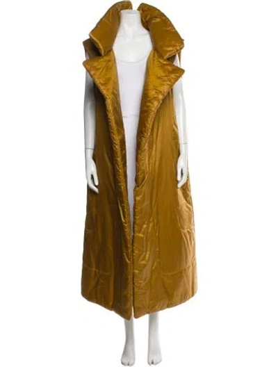 Pre-owned Norma Kamali Coat In Yellow