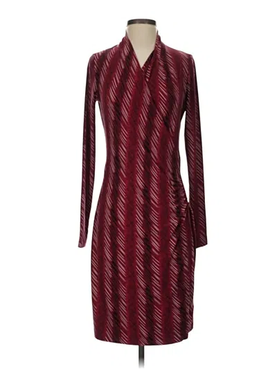 Pre-owned Norma Kamali Cocktail Dress In Burgundy