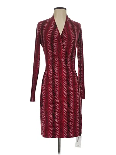 Pre-owned Norma Kamali Cocktail Dress In Burgundy