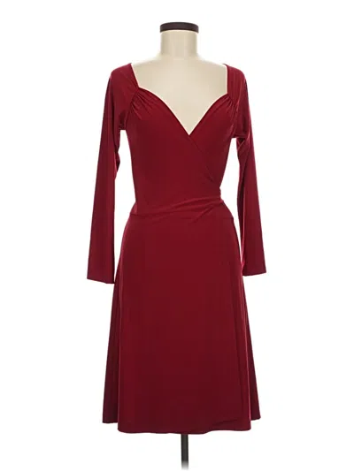Pre-owned Norma Kamali Cocktail Dress In Burgundy