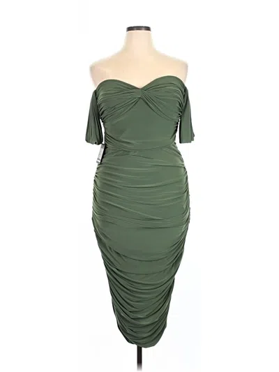 Norma Kamali Walter Midi Dress In Celadon