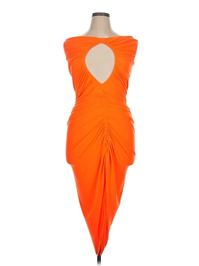 Pre-owned Norma Kamali Cocktail Dress In Orange