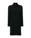 Norma Kamali Collared Long-line Cardigan In Black