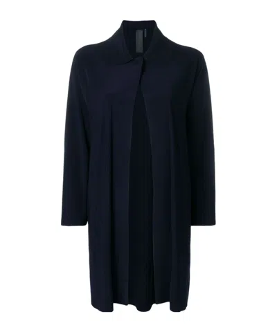 Norma Kamali Collared Open-front Coat In Black