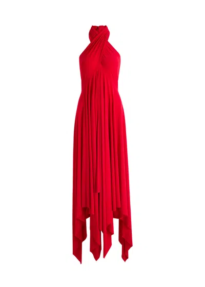 Norma Kamali Convertible Asymmetric Stretch-jersey Midi Dress