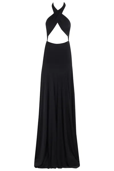 Norma Kamali Convertible Gown In Black