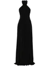 Norma Kamali Black Long Dress With Convertible Design And Cut-out Detail On The Back In Black  