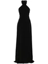 Norma Kamali Black Long Dress With Convertible Design And Cut-out Detail On The Back