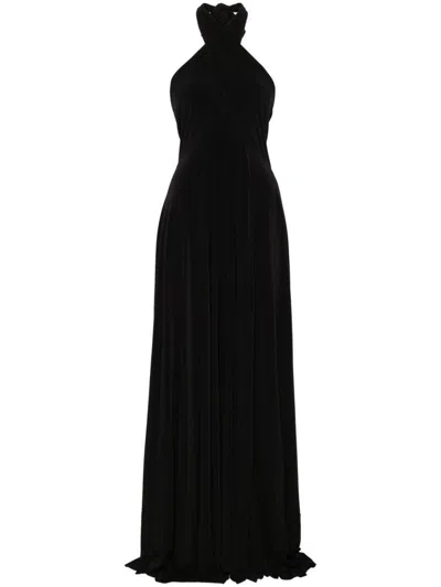 Norma Kamali Convertible Long Dress In Black